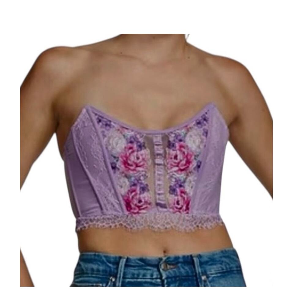 Victoria’s Secret large Dream Angels embroidered corset top BC 3250